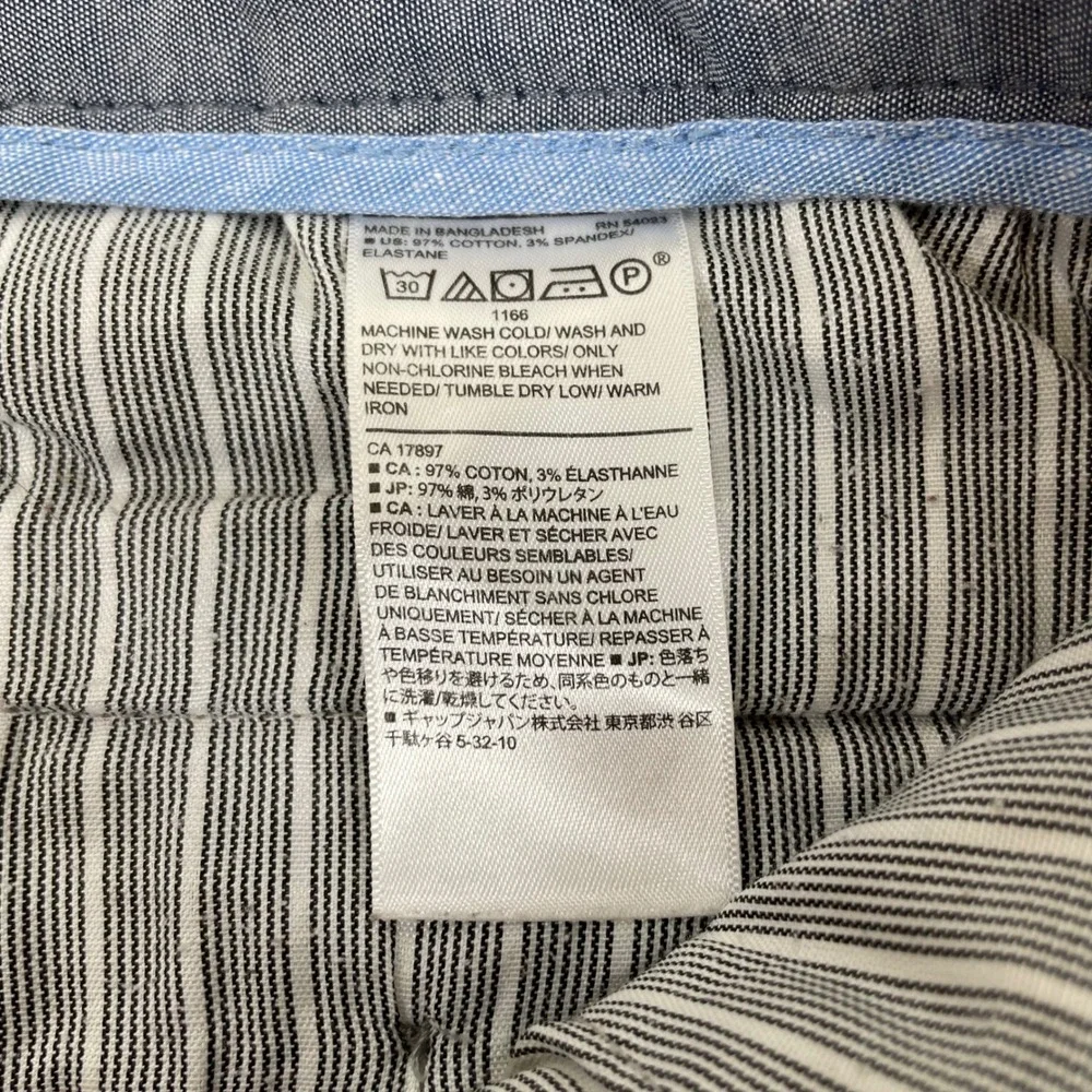Banana Republic Fulton Skinny Chino Pants Mens 32x30 Khaki Tan Cotton Stretch